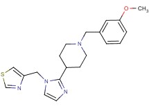 1-(3-methoxybenzyl)-4-[1-(1,3-thiazol-4-ylmethyl)-1H-imidazol-2-yl]piperidine