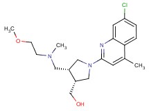 ((3R*,4R*)-1-(7-chloro-4-methylquinolin-2-yl)-4-{[(2-methoxyethyl)(methyl)amino]methyl}pyrrolidin-3-yl)methanol