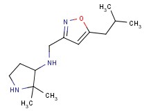 N-[(5-isobutyl-3-isoxazolyl)methyl]-2,2-dimethyl-3-pyrrolidinamine dihydrochloride
