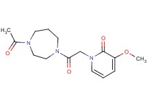 1-[2-(4-acetyl-1,4-diazepan-1-yl)-2-oxoethyl]-3-methoxypyridin-2(1H)-one