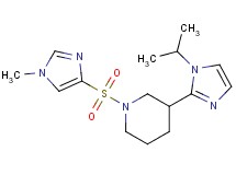 3-(1-isopropyl-1H-imidazol-2-yl)-1-[(1-methyl-1H-imidazol-4-yl)sulfonyl]piperidine