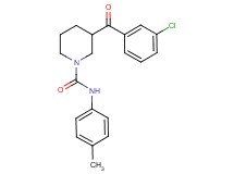 3-(3-chlorobenzoyl)-N-(4-methylphenyl)-1-piperidinecarboxamide