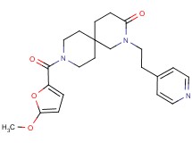 9-(5-methoxy-2-furoyl)-2-(2-pyridin-4-ylethyl)-2,9-diazaspiro[5.5]undecan-3-one