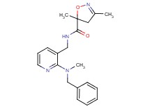 N-({2-[benzyl(methyl)amino]pyridin-3-yl}methyl)-3,5-dimethyl-4,5-dihydroisoxazole-5-carboxamide