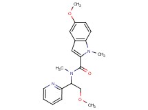 5-methoxy-N-(2-methoxy-1-pyridin-2-ylethyl)-N,1-dimethyl-1H-indole-2-carboxamide