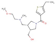 ((3R*,4R*)-1-[(5-ethyl-3-thienyl)carbonyl]-4-{[(2-methoxyethyl)(methyl)amino]methyl}pyrrolidin-3-yl)methanol