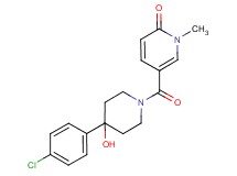 5-{[4-(4-chlorophenyl)-4-hydroxypiperidin-1-yl]carbonyl}-1-methylpyridin-2(1H)-one