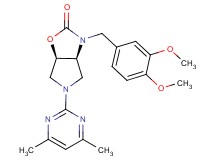 (3aS*,6aR*)-3-(3,4-dimethoxybenzyl)-5-(4,6-dimethyl-2-pyrimidinyl)hexahydro-2H-pyrrolo[3,4-d][1,3]oxazol-2-one