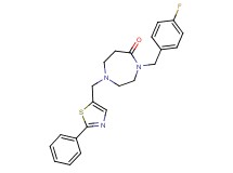 4-(4-fluorobenzyl)-1-[(2-phenyl-1,3-thiazol-5-yl)methyl]-1,4-diazepan-5-one