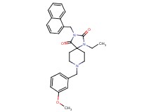 1-ethyl-8-(3-methoxybenzyl)-3-(1-naphthylmethyl)-1,3,8-triazaspiro[4.5]decane-2,4-dione