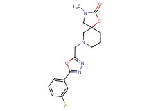 7-{[5-(3-fluorophenyl)-1,3,4-oxadiazol-2-yl]methyl}-3-methyl-1-oxa-3,7-diazaspiro[4.5]decan-2-one