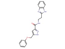 N-[2-(1H-benzimidazol-2-yl)ethyl]-5-(phenoxymethyl)-1H-pyrazole-3-carboxamide