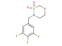 4-(3,4,5-trifluorobenzyl)-1,3,4-oxathiazinane 3,3-dioxide