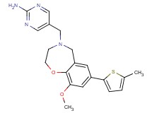 5-{[9-methoxy-7-(5-methyl-2-thienyl)-2,3-dihydro-1,4-benzoxazepin-4(5H)-yl]methyl}pyrimidin-2-amine