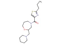 2-(1-piperidinylmethyl)-4-[(2-propyl-1,3-thiazol-4-yl)carbonyl]-1,4-oxazepane