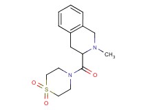 3-[(1,1-dioxido-4-thiomorpholinyl)carbonyl]-2-methyl-1,2,3,4-tetrahydroisoquinoline