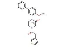 (1S*,4S*)-2-(4-methoxy-3-biphenylyl)-5-(3-thienylacetyl)-2,5-diazabicyclo[2.2.1]heptan-3-one