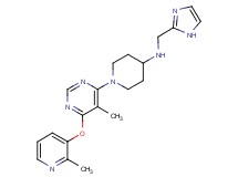 N-(1H-imidazol-2-ylmethyl)-1-{5-methyl-6-[(2-methylpyridin-3-yl)oxy]pyrimidin-4-yl}piperidin-4-amine