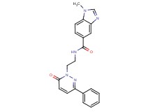 1-methyl-N-[2-(6-oxo-3-phenylpyridazin-1(6H)-yl)ethyl]-1H-benzimidazole-5-carboxamide