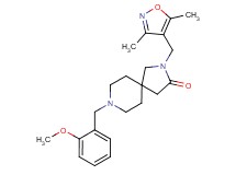 2-[(3,5-dimethyl-4-isoxazolyl)methyl]-8-(2-methoxybenzyl)-2,8-diazaspiro[4.5]decan-3-one