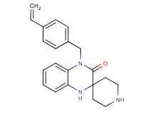 4'-(4-vinylbenzyl)-1',4'-dihydro-3'H-spiro[piperidine-4,2'-quinoxalin]-3'-one hydrochloride