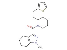 1-methyl-3-({2-[2-(2-thienyl)ethyl]-1-piperidinyl}carbonyl)-4,5,6,7-tetrahydro-1H-indazole