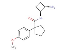 N-[(1S*,2R*)-2-aminocyclobutyl]-1-(4-methoxyphenyl)cyclopentanecarboxamide