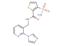 3-(aminosulfonyl)-N-{[2-(1H-imidazol-1-yl)pyridin-3-yl]methyl}thiophene-2-carboxamide