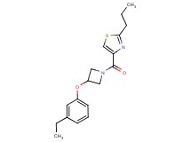 4-{[3-(3-ethylphenoxy)-1-azetidinyl]carbonyl}-2-propyl-1,3-thiazole