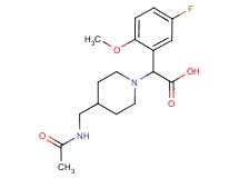 {4-[(acetylamino)methyl]piperidin-1-yl}(5-fluoro-2-methoxyphenyl)acetic acid