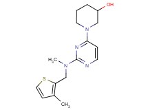 1-(2-{methyl[(3-methyl-2-thienyl)methyl]amino}pyrimidin-4-yl)piperidin-3-ol