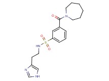 3-(azepan-1-ylcarbonyl)-N-[2-(1H-imidazol-4-yl)ethyl]benzenesulfonamide