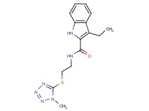 3-ethyl-N-{2-[(1-methyl-1H-tetrazol-5-yl)thio]ethyl}-1H-indole-2-carboxamide