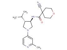 4-cyano-N-[rel-(3R,4S)-4-isopropyl-1-(2-methyl-4-pyridinyl)-3-pyrrolidinyl]tetrahydro-2H-pyran-4-carboxamide hydrochloride