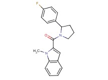 2-{[2-(4-fluorophenyl)-1-pyrrolidinyl]carbonyl}-1-methyl-1H-indole