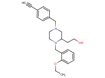 2-[1-(2-ethoxybenzyl)-4-(4-ethynylbenzyl)-2-piperazinyl]ethanol