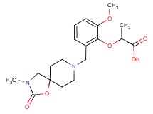 2-{2-methoxy-6-[(3-methyl-2-oxo-1-oxa-3,8-diazaspiro[4.5]dec-8-yl)methyl]phenoxy}propanoic acid