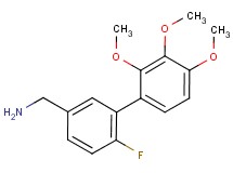 1-(6-fluoro-2',3',4'-trimethoxybiphenyl-3-yl)methanamine