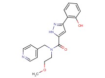 3-(2-hydroxyphenyl)-N-(2-methoxyethyl)-N-(4-pyridinylmethyl)-1H-pyrazole-5-carboxamide