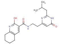 2-hydroxy-N-[2-(2-isobutyl-6-oxo-1,6-dihydro-4-pyrimidinyl)ethyl]-5,6,7,8-tetrahydro-3-quinolinecarboxamide