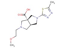 (3aR*,6aR*)-2-(2-methoxyethyl)-5-(5-methyl-1,3,4-thiadiazol-2-yl)hexahydropyrrolo[3,4-c]pyrrole-3a(1H)-carboxylic acid