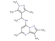 2,3,5-trimethyl-N-[1-(1,3,5-trimethyl-1H-pyrazol-4-yl)ethyl]pyrazolo[1,5-a]pyrimidin-7-amine