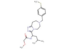 2-methoxy-N-(3-methyl-1-{7-[4-(methylthio)benzyl]-6,7,8,9-tetrahydro-5H-[1,2,4]triazolo[4,3-d][1,4]diazepin-3-yl}butyl)acetamide