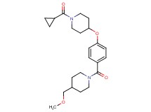 1-(cyclopropylcarbonyl)-4-(4-{[4-(methoxymethyl)-1-piperidinyl]carbonyl}phenoxy)piperidine