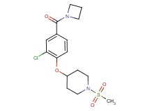 4-[4-(azetidin-1-ylcarbonyl)-2-chlorophenoxy]-1-(methylsulfonyl)piperidine
