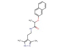 N-[2-(3,5-dimethyl-1H-pyrazol-4-yl)ethyl]-2-(2-naphthyloxy)propanamide