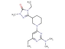 5-{1-[2-(dimethylamino)-6-ethylpyrimidin-4-yl]piperidin-3-yl}-4-ethyl-2-methyl-2,4-dihydro-3H-1,2,4-triazol-3-one