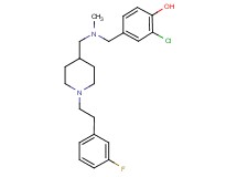 2-chloro-4-{[({1-[2-(3-fluorophenyl)ethyl]-4-piperidinyl}methyl)(methyl)amino]methyl}phenol