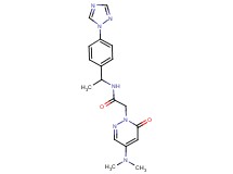2-[4-(dimethylamino)-6-oxo-1(6H)-pyridazinyl]-N-{1-[4-(1H-1,2,4-triazol-1-yl)phenyl]ethyl}acetamide