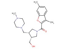 {(3R*,4R*)-1-[(3,6-dimethyl-1-benzofuran-2-yl)carbonyl]-4-[(4-methylpiperazin-1-yl)methyl]pyrrolidin-3-yl}methanol